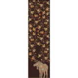 American Dakota Moose Blossom Chocolate Rug - 0021CHC234