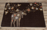 American Dakota Moose Blossom Chocolate Rug - 0021CHC234