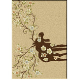 American Dakota Moose Blossom Natural Rug - 0021NAT234