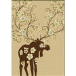 American Dakota Moose Blossom Natural Rug - 0021NAT234
