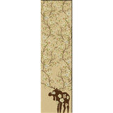American Dakota Moose Blossom Natural Rug - 0021NAT234