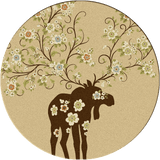 American Dakota Moose Blossom Natural Rug - 0021NAT234