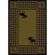 American Dakota Moose Refuge Green Rug - 0058GRN234
