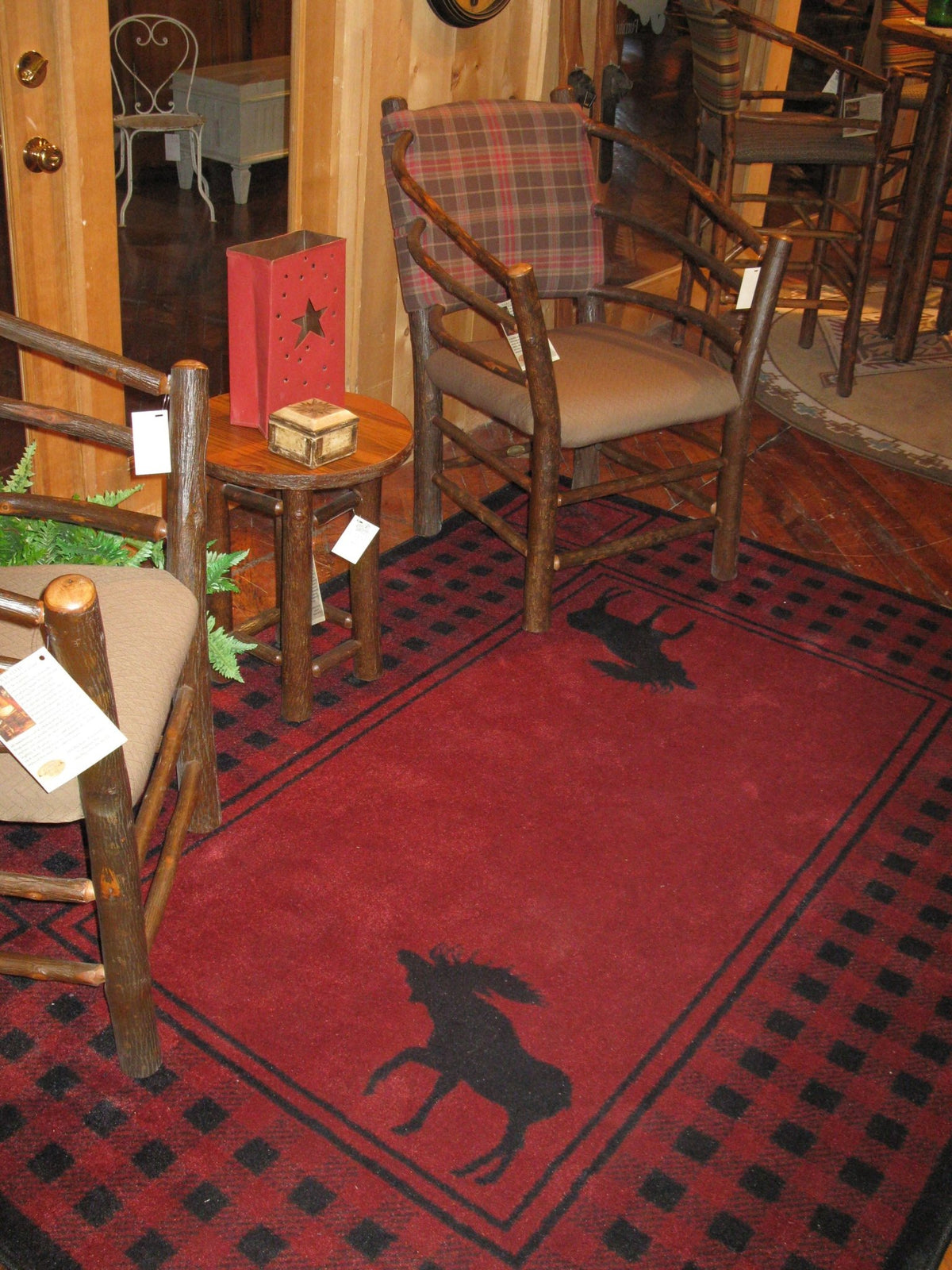 American Dakota Moose Refuge Red Rug - 0058RED234