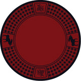 American Dakota Moose Refuge Red Rug - 0058RED234