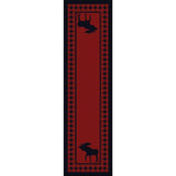 American Dakota Moose Refuge Red Rug - 0058RED234