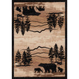 American Dakota Mountain Shadow Bear Natural Rug - 0194NAT234