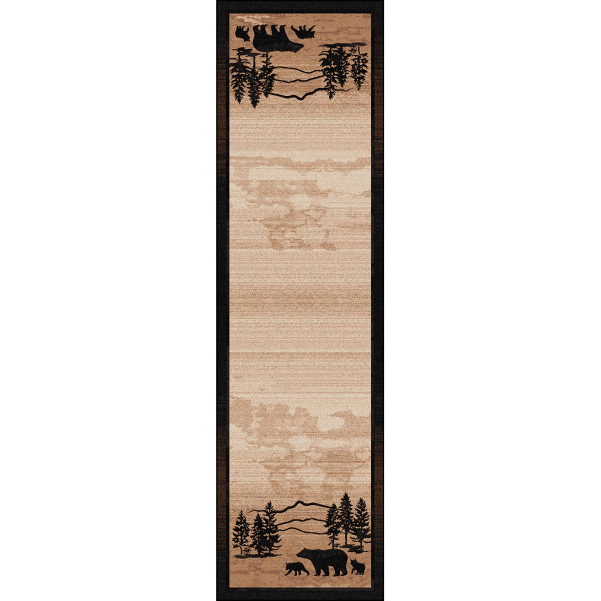 American Dakota Mountain Shadow Bear Natural Rug - 0194NAT234