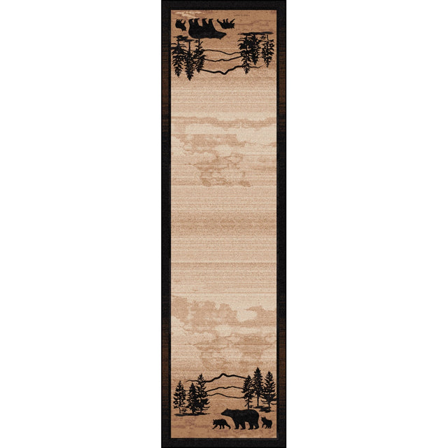 American Dakota Mountain Shadow Bear Natural Rug - 0194NAT234