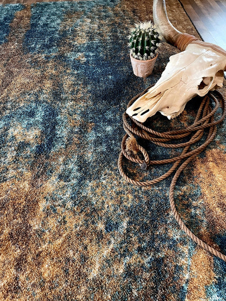 American Dakota Mystic Turquoise Splash Rug - 0545TSP234