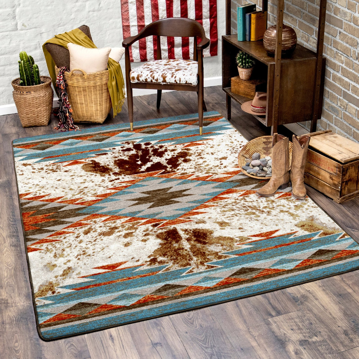 American Dakota Nova Cowhide Rancher Rug - 0517RCR234