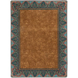 American Dakota Nubuck Cognac Rug - 0419COG234
