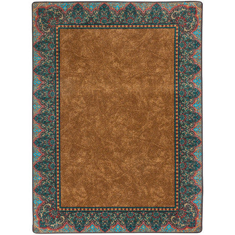 American Dakota Nubuck Cognac Rug - 0419COG234