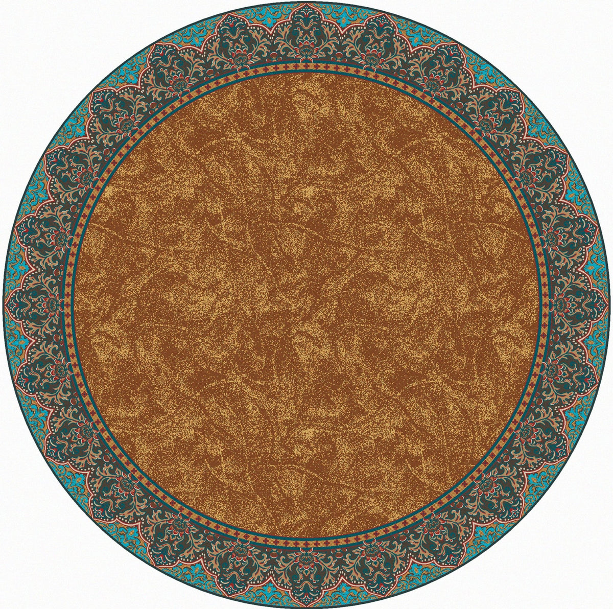 American Dakota Nubuck Cognac Rug - 0419COG234