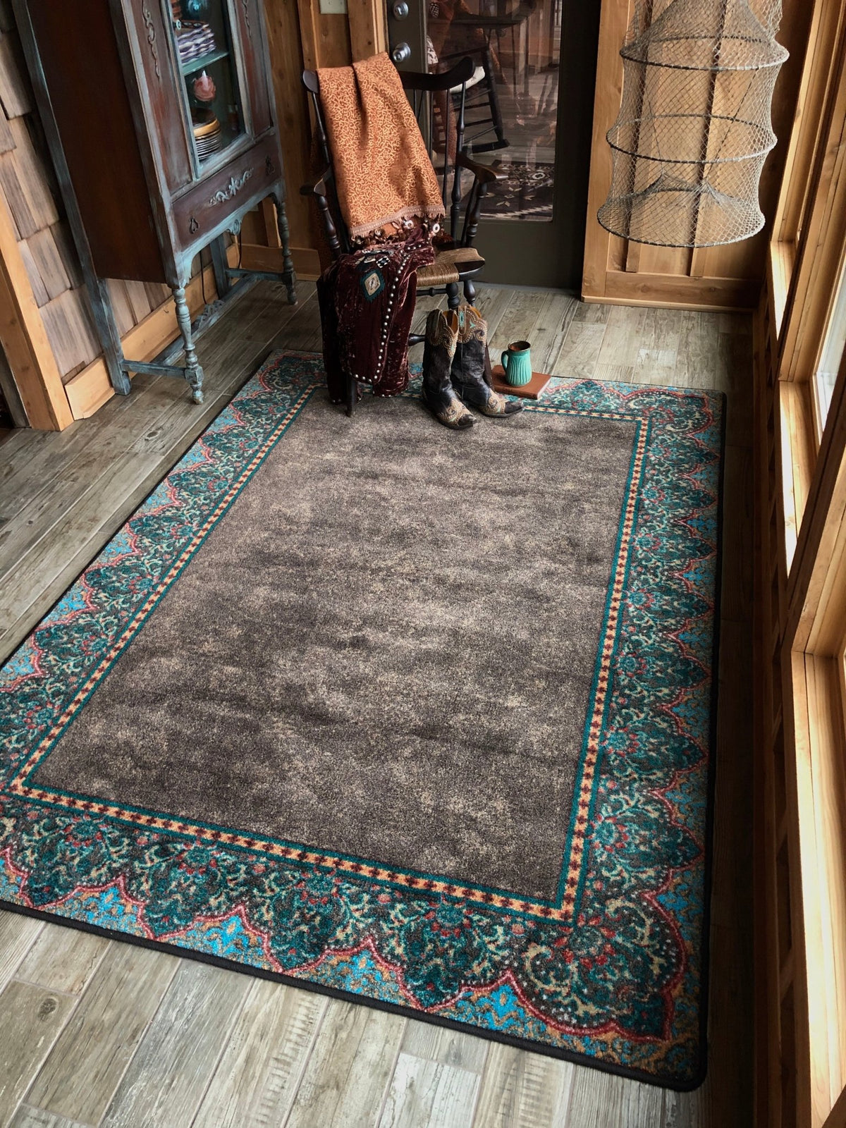 American Dakota Nubuck Dark Chocolate Rug - 0419DCH234