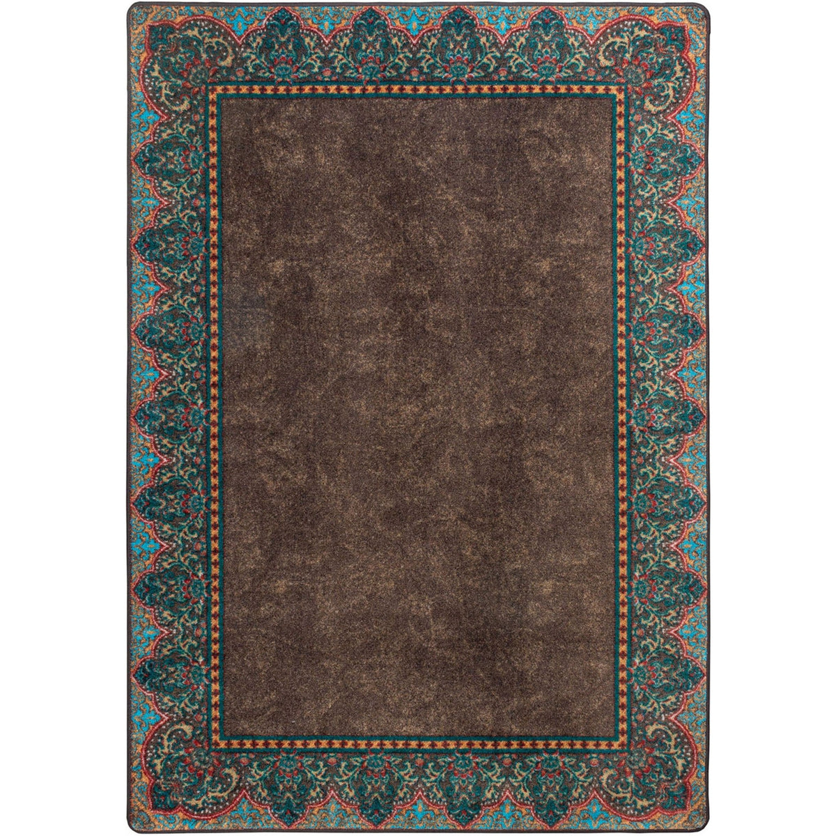 American Dakota Nubuck Dark Chocolate Rug - 0419DCH234