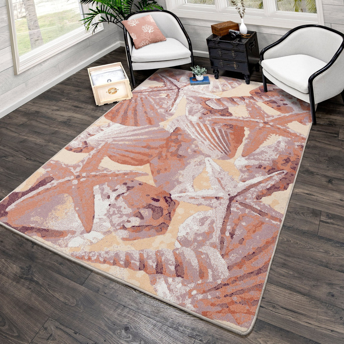 American Dakota Ocean Mist Coral Rug - 0371COR234