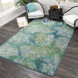 American Dakota Oceanic Blooms Aqua Rug - 0271AQU234