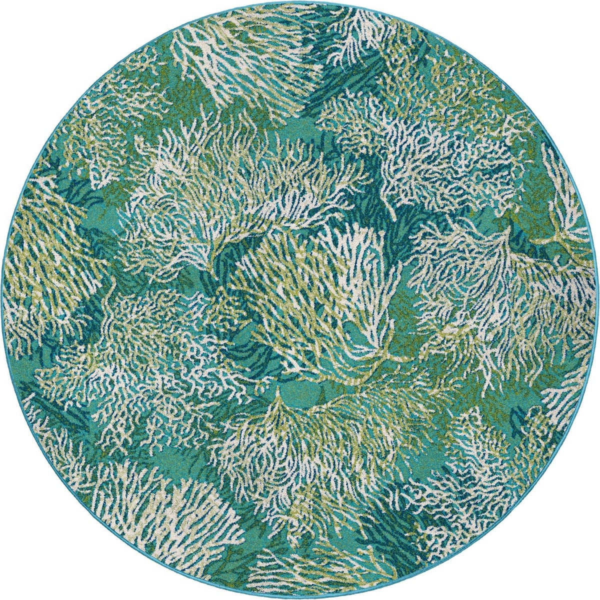American Dakota Oceanic Blooms Aqua Rug - 0271AQU234
