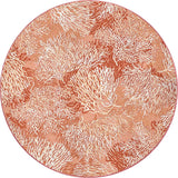 American Dakota Oceanic Blooms Coral Rug - 0271CRL234