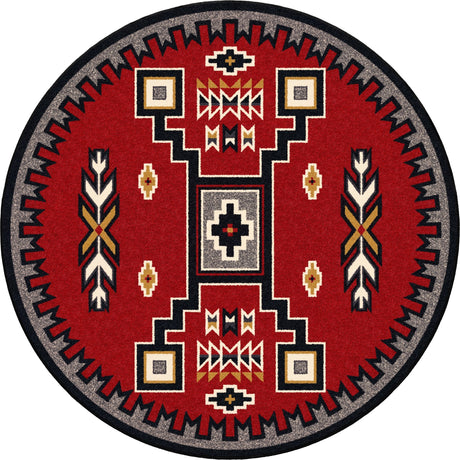 American Dakota Old Crow Red Rug