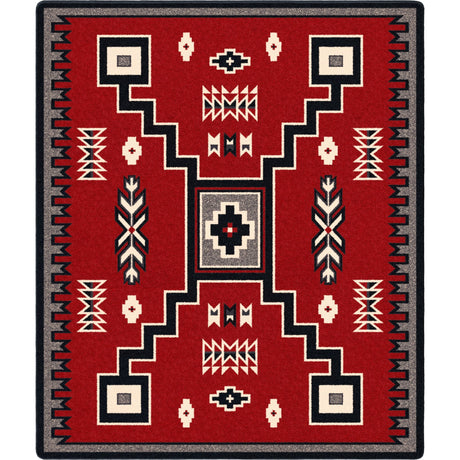 American Dakota Old Crow Red Rug