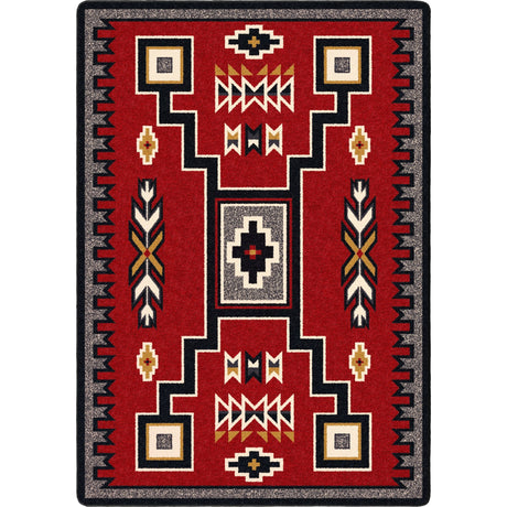 American Dakota Old Crow Red Rug