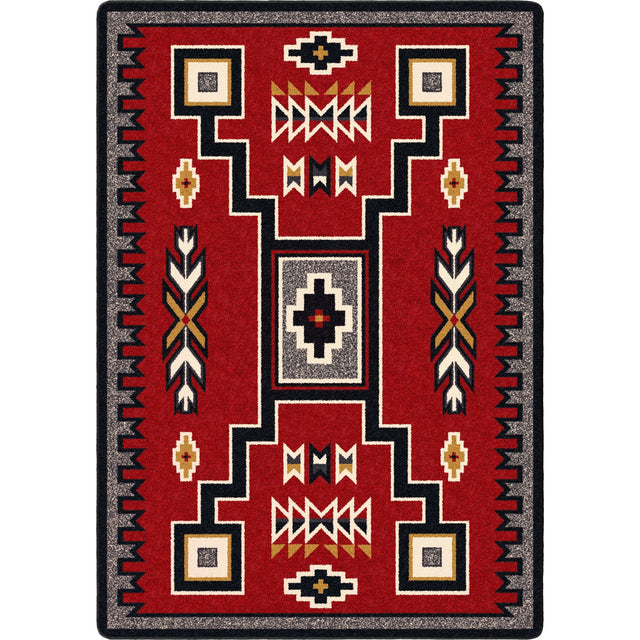 American Dakota Old Crow Red Rug