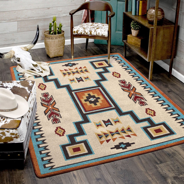 American Dakota Old Crow Rust Rug