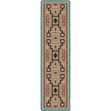 American Dakota Old Crow Suede Turquoise Rug