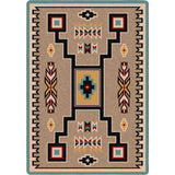 American Dakota Old Crow Suede Turquoise Rug