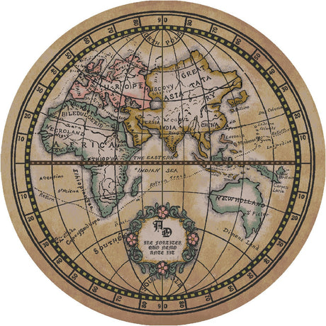 American Dakota Old World Map Amz Parchment Rug - AMZ0323PCT254