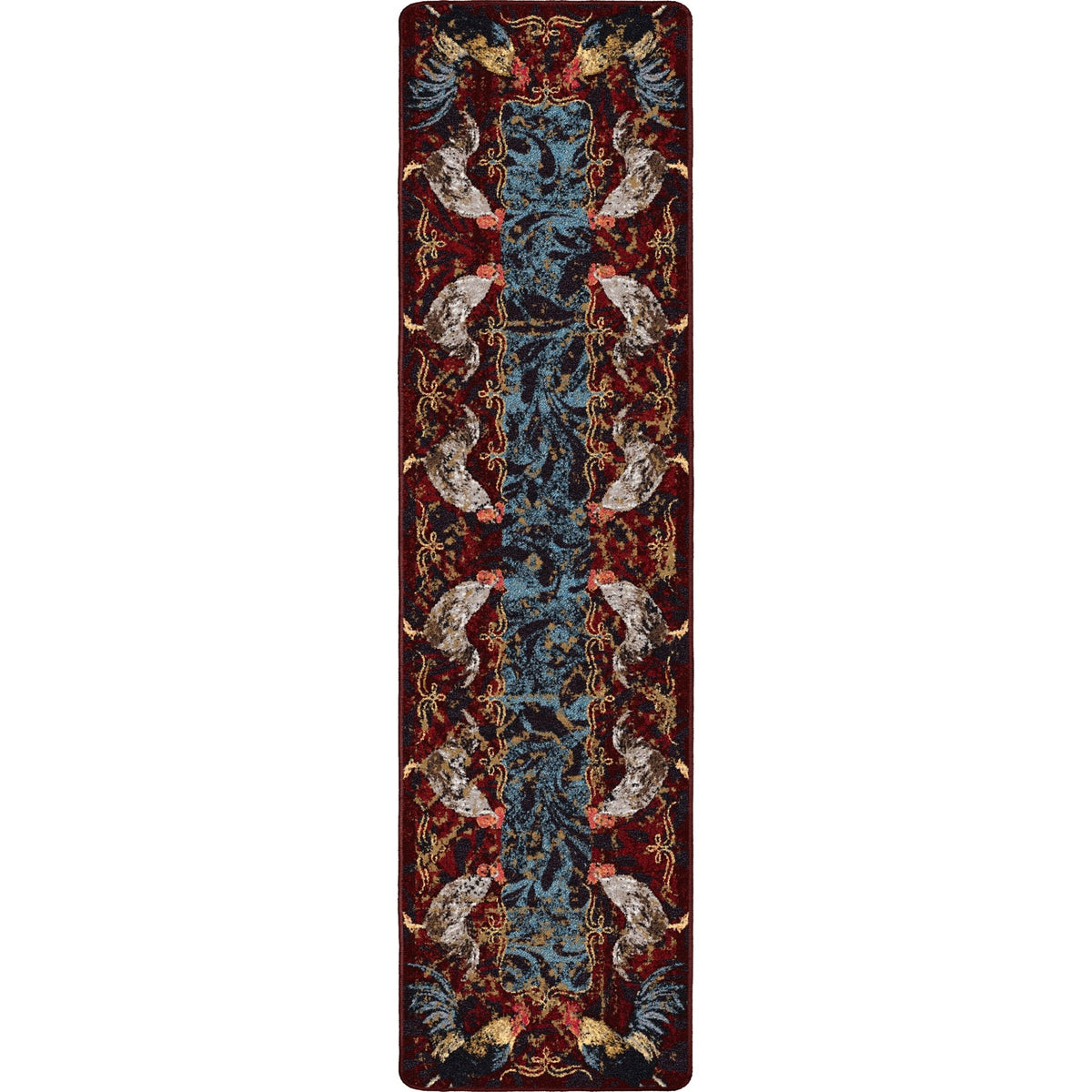 American Dakota Pecking Order Bordeaux Rug - 0691BDX234