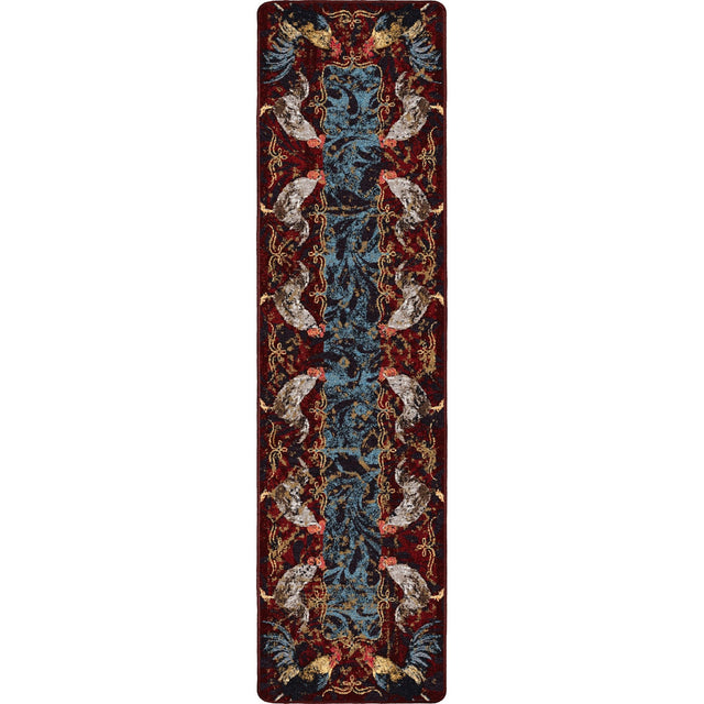 American Dakota Pecking Order Bordeaux Rug - 0691BDX234