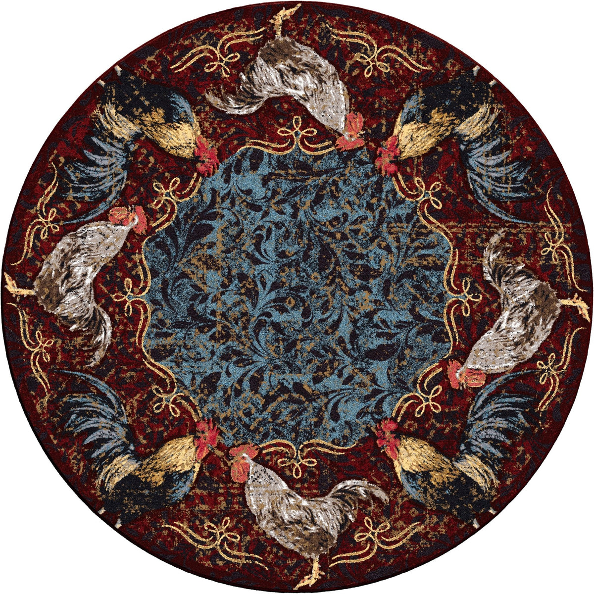 American Dakota Pecking Order Bordeaux Rug - 0691BDX234