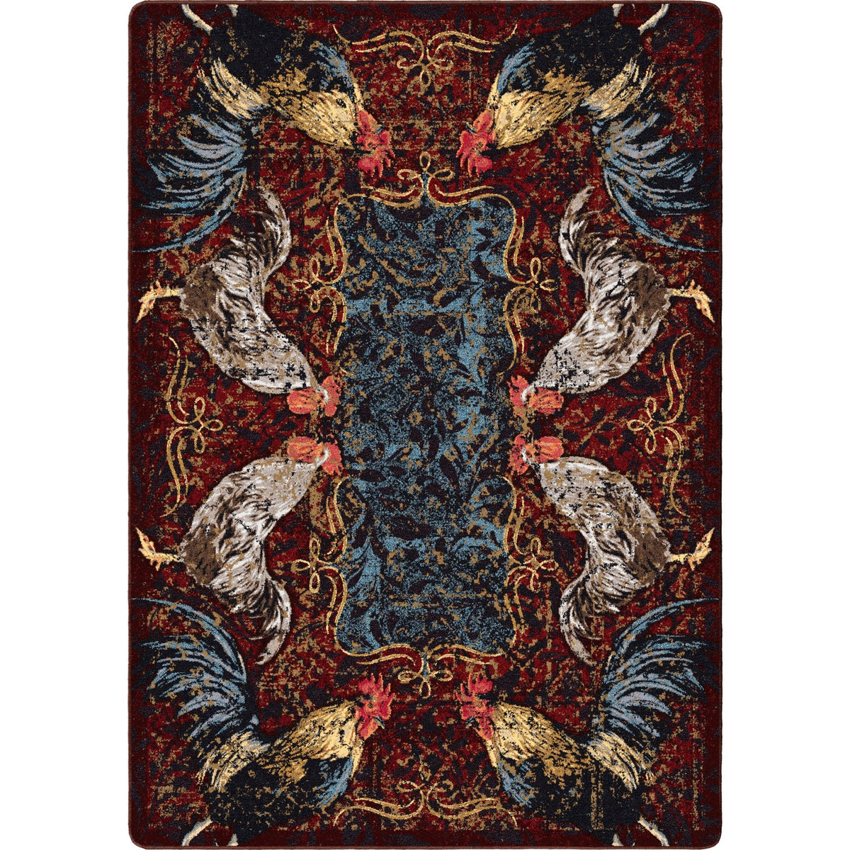 American Dakota Pecking Order Bordeaux Rug - 0691BDX234