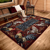 American Dakota Pecking Order Bordeaux Rug - 0691BDX234