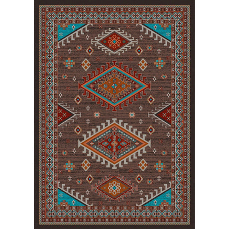 American Dakota Persian Southwest Brown Rug