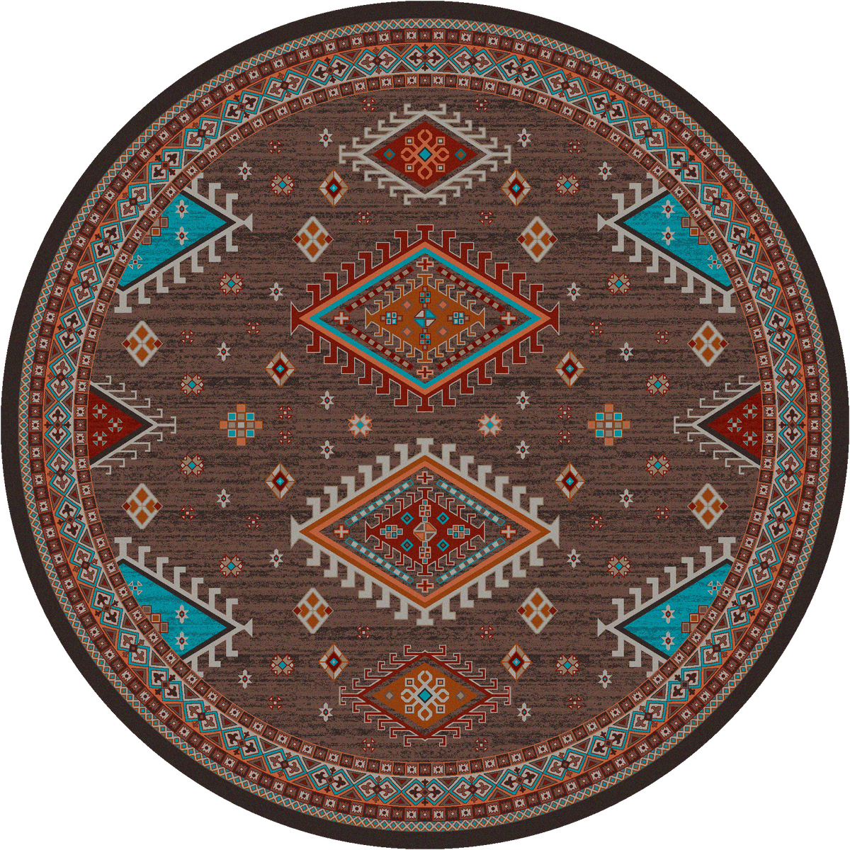American Dakota Persian Southwest Brown Rug