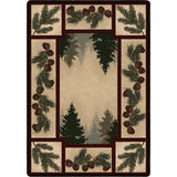 American Dakota Pine Forest Maize Rug - 0092MAZ234