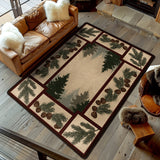 American Dakota Pine Forest Maize Rug - 0092MAZ234