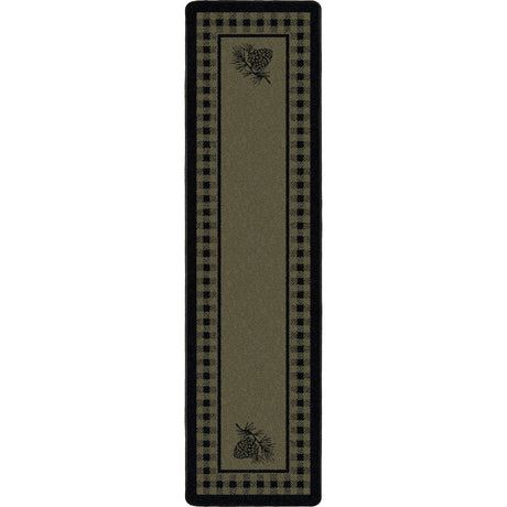 American Dakota Pine Refuge Green Rug - 0086GRN234