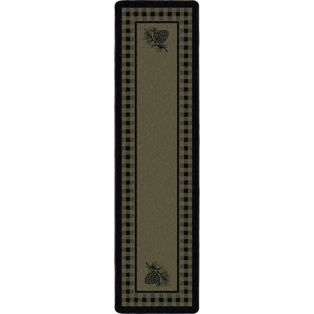American Dakota Pine Refuge Green Rug - 0086GRN234