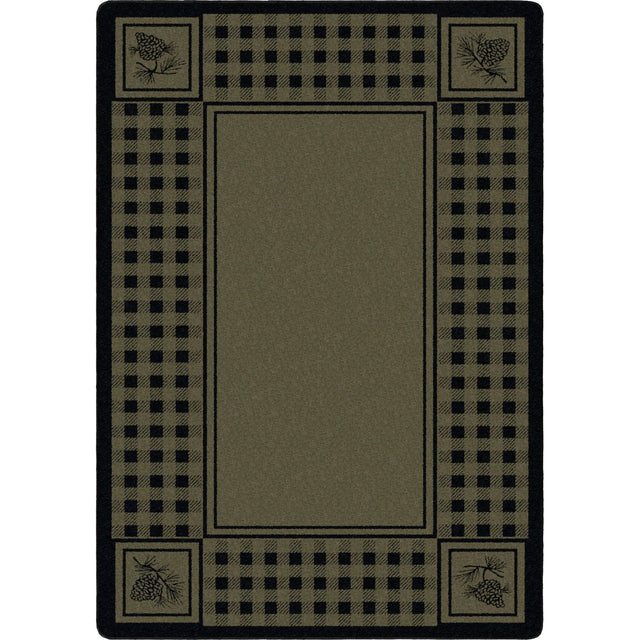 American Dakota Pine Refuge Green Rug - 0086GRN234