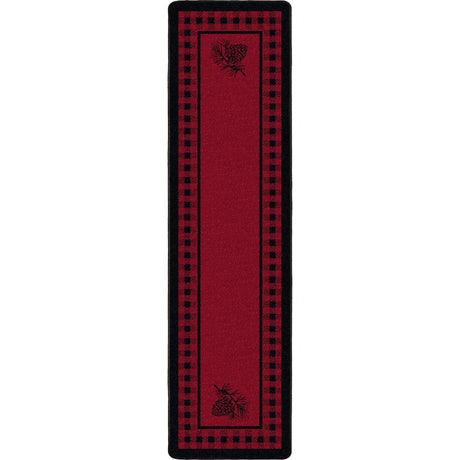 American Dakota Pine Refuge Red Rug - 0086RED234