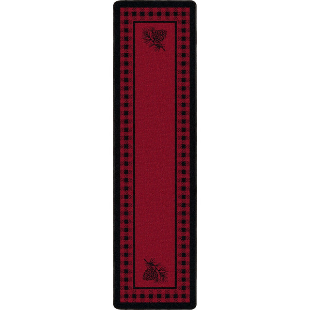 American Dakota Pine Refuge Red Rug - 0086RED234