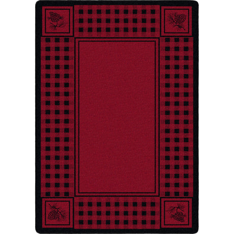American Dakota Pine Refuge Red Rug - 0086RED234