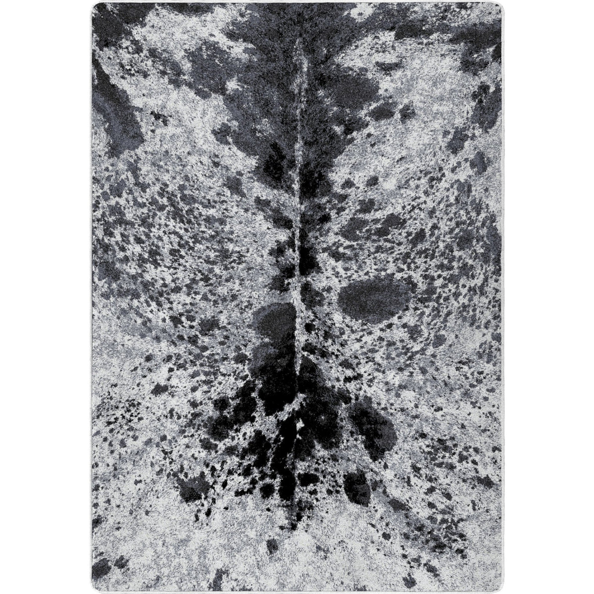 American Dakota Pioneer Longhorn Black And White Rug - 0513BAW234