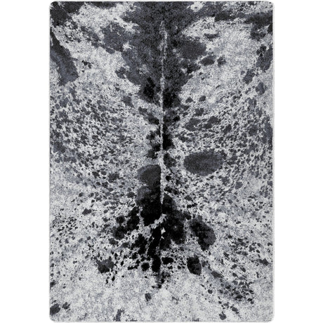 American Dakota Pioneer Longhorn Black And White Rug - 0513BAW234
