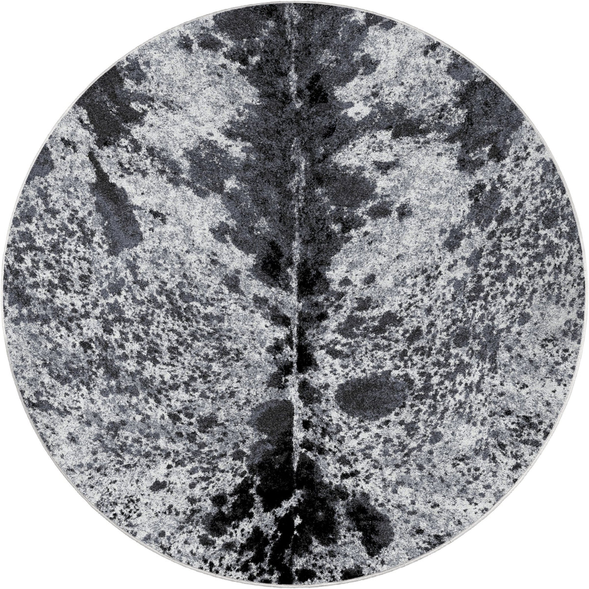 American Dakota Pioneer Longhorn Black And White Rug - 0513BAW234
